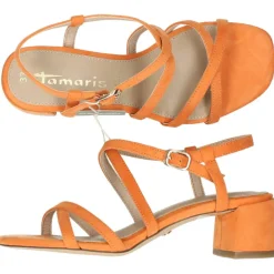 Oranje sandalen