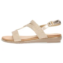 Rosé gouden sandalen