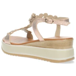 Rosé gouden sandalen