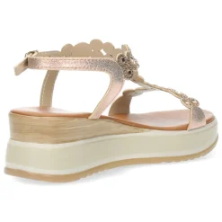 Rosé gouden sandalen
