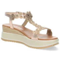 Rosé gouden sandalen