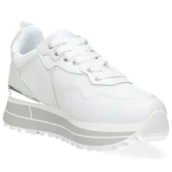 Witte plateau sneakers