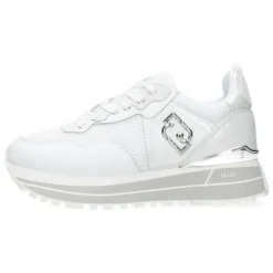 Witte plateau sneakers