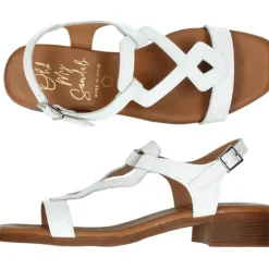 Witte sandalen