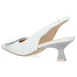 Witte slingbacks
