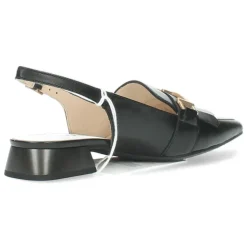 Zwart/Witte slingbacks